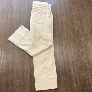 Women’s Democracy Jeans cream off white size 4 wide leg cropped fall